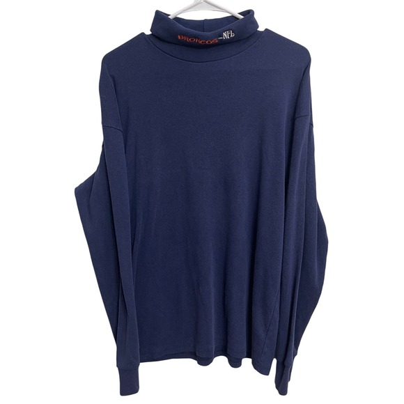 Majestic Other - Vintage Denver Broncos NFL Majestic Turtleneck Long Sleeve Shirt XL Made in USA